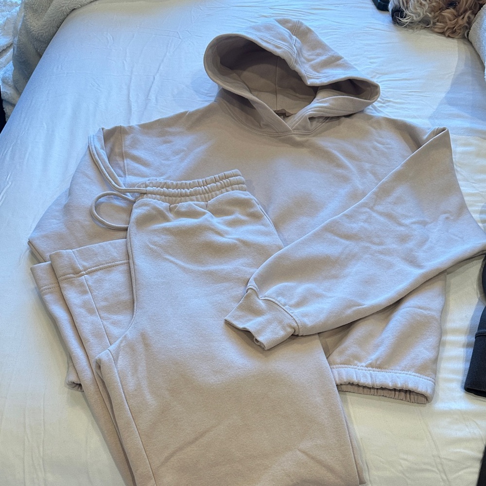 H&M Light pink Hoodie and pant set